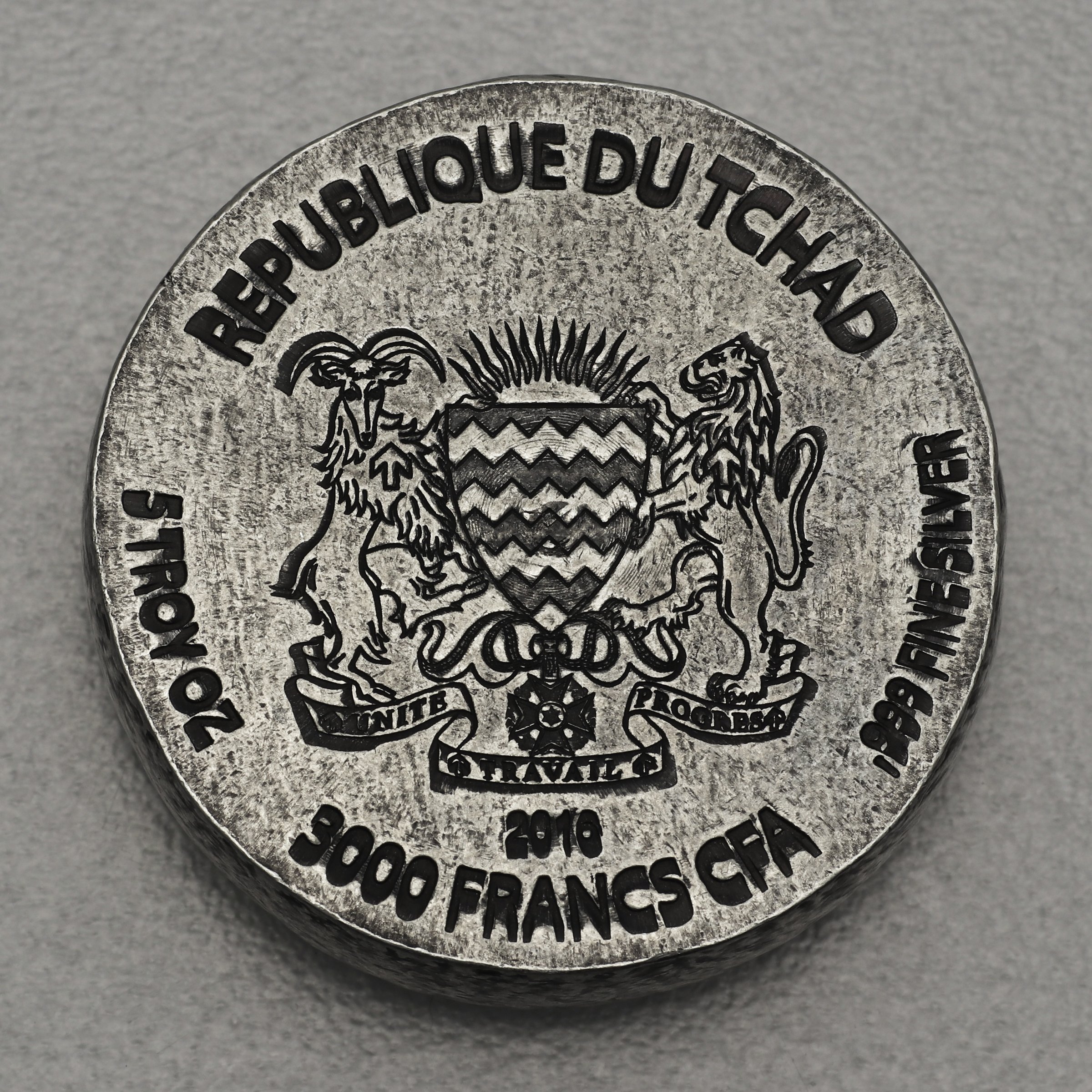 Silbermünze 5oz "Tutanchamun" 2016 Ägyptische Relikte (Tschad) - Detailansicht 1