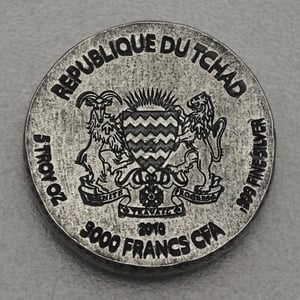 Silbermünze 5oz "Tutanchamun" 2016 Ägyptische Relikte (Tschad) - Miniaturansicht 2