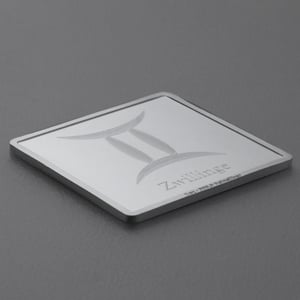 Silberbarren 1oz "Sternzeichen Zwillinge" Gravurbarren quadratisch - Miniaturansicht 3