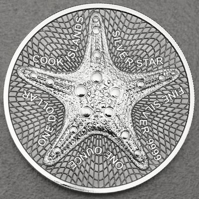 Silbermünze 1oz "Silver Star" 2021 (Cook Islands) - Hauptansicht