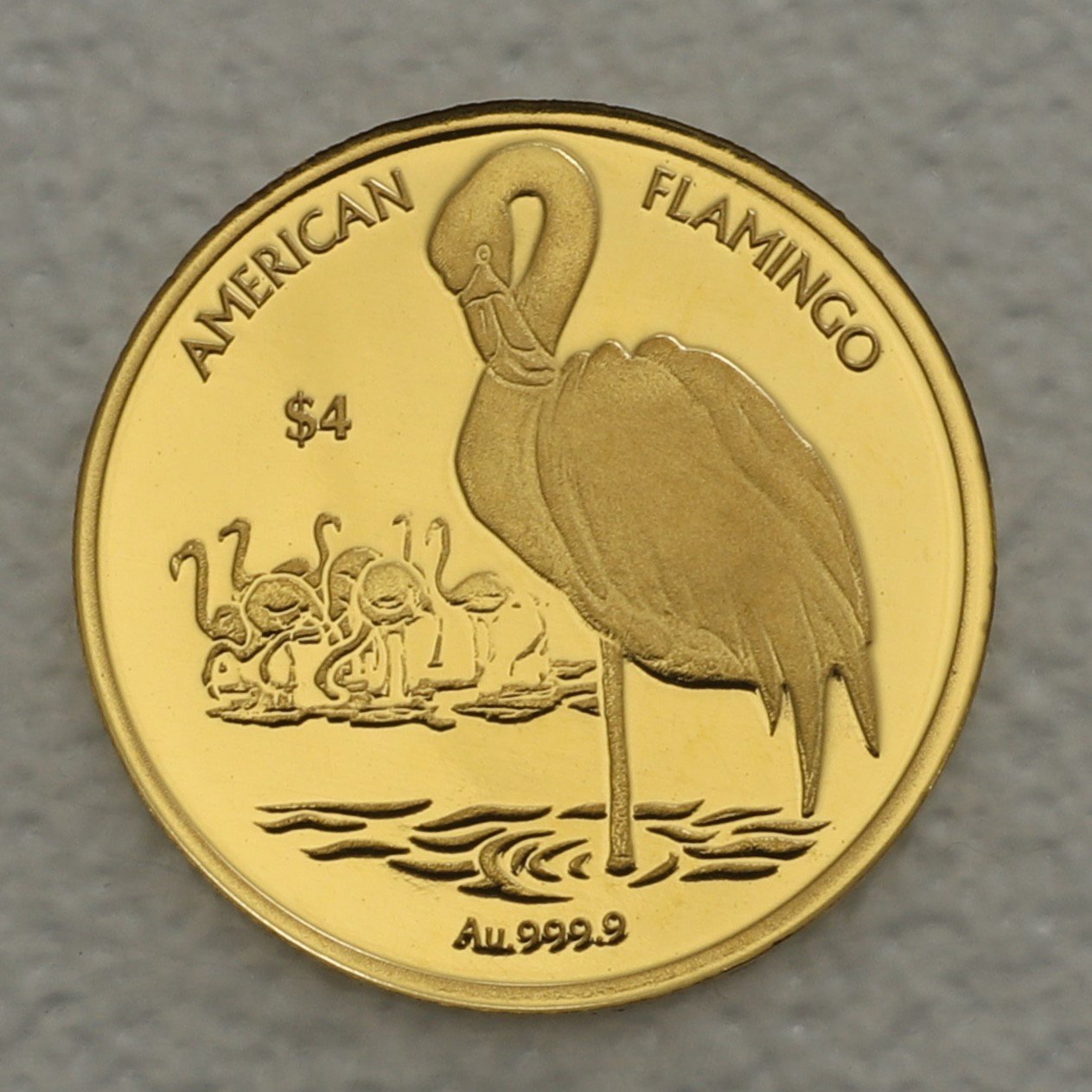 Goldmünze 0,5g "American Flamingo" 2021 (Britische Jungferninseln) - Hauptansicht