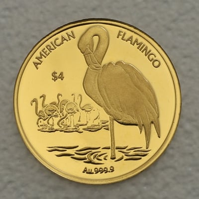 Goldmünze 0,5g "American Flamingo" 2021 (Britische Jungferninseln) - Miniaturansicht 1