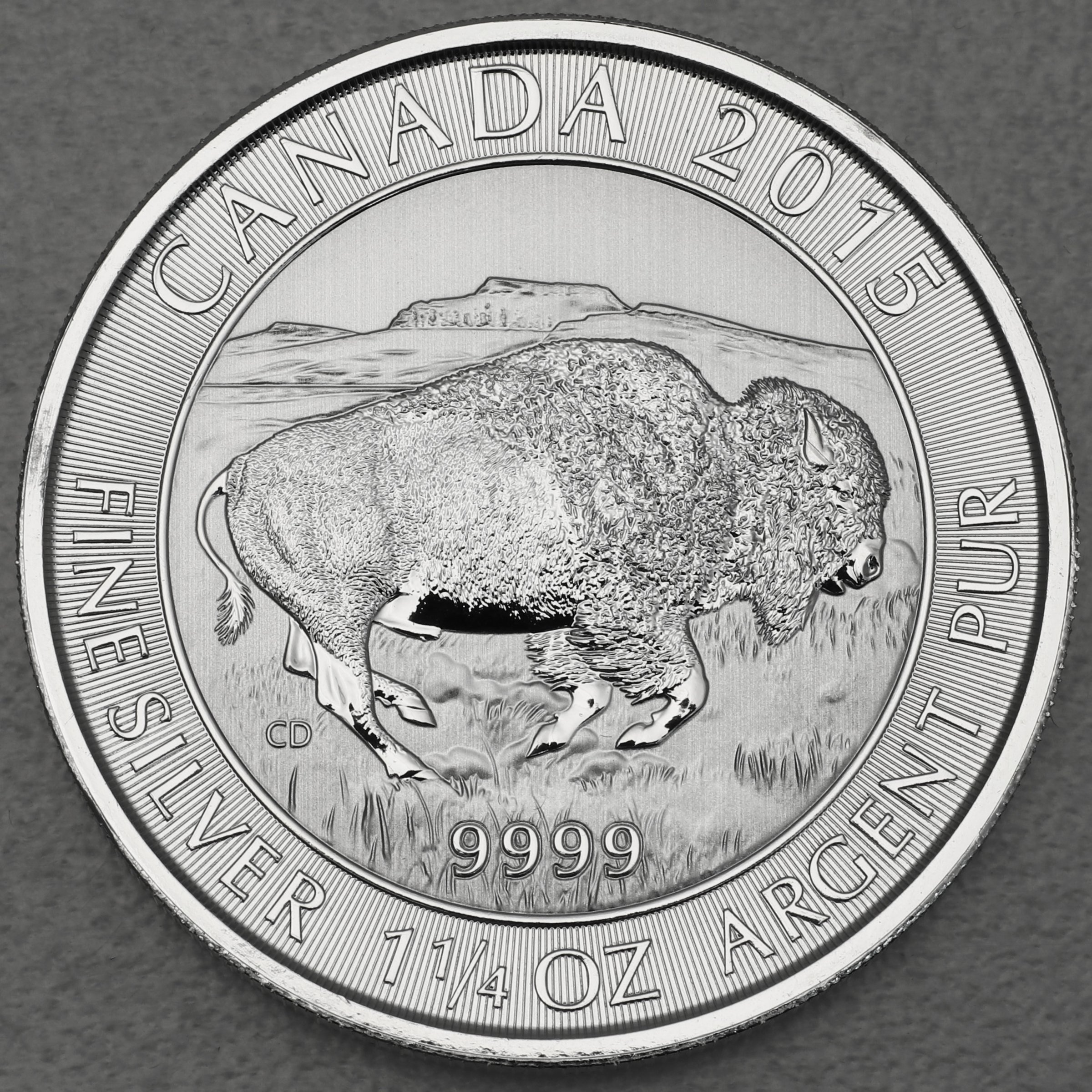 Silbermünze 1 1/4oz "Kanadischer Bison" 2015 (Kanada) - Hauptansicht