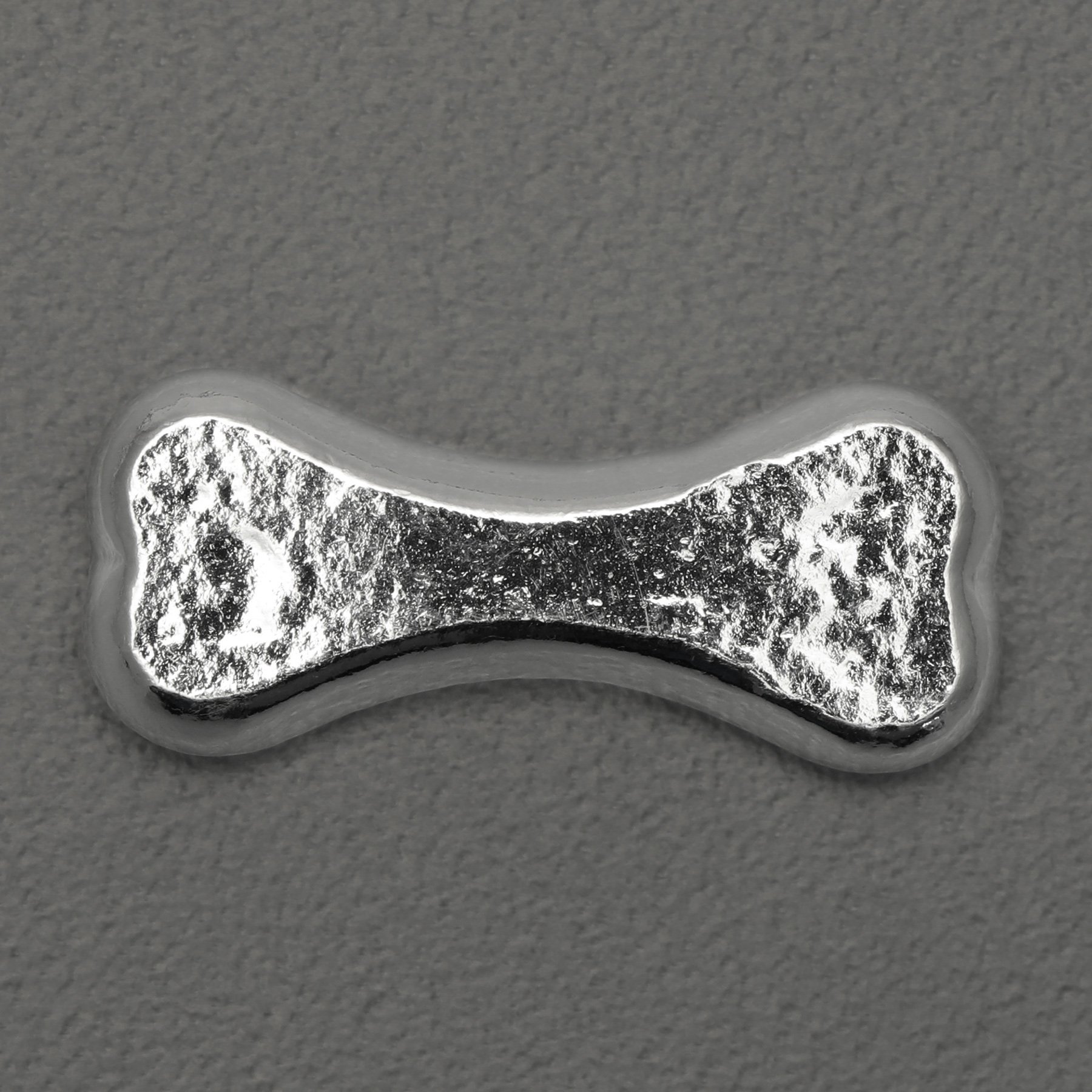Silberbarren 1/2oz YPS "Knochen" 3D-Barren gegossen glänzend - Detailansicht 1