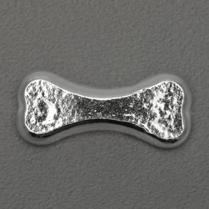 Silberbarren 1/2oz YPS "Knochen" 3D-Barren gegossen glänzend - Miniaturansicht 2