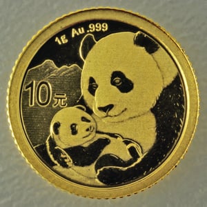 Goldmünze 1g "Panda" 2019 (China) - Hauptansicht