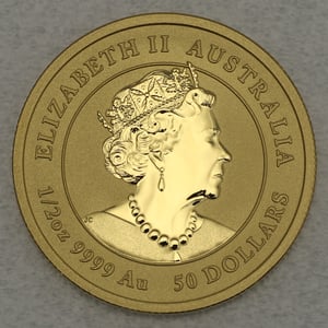 Goldmünze 1/2oz "Tiger" 2022 Lunar III – Year of the Tiger (Australien) - Miniaturansicht 2