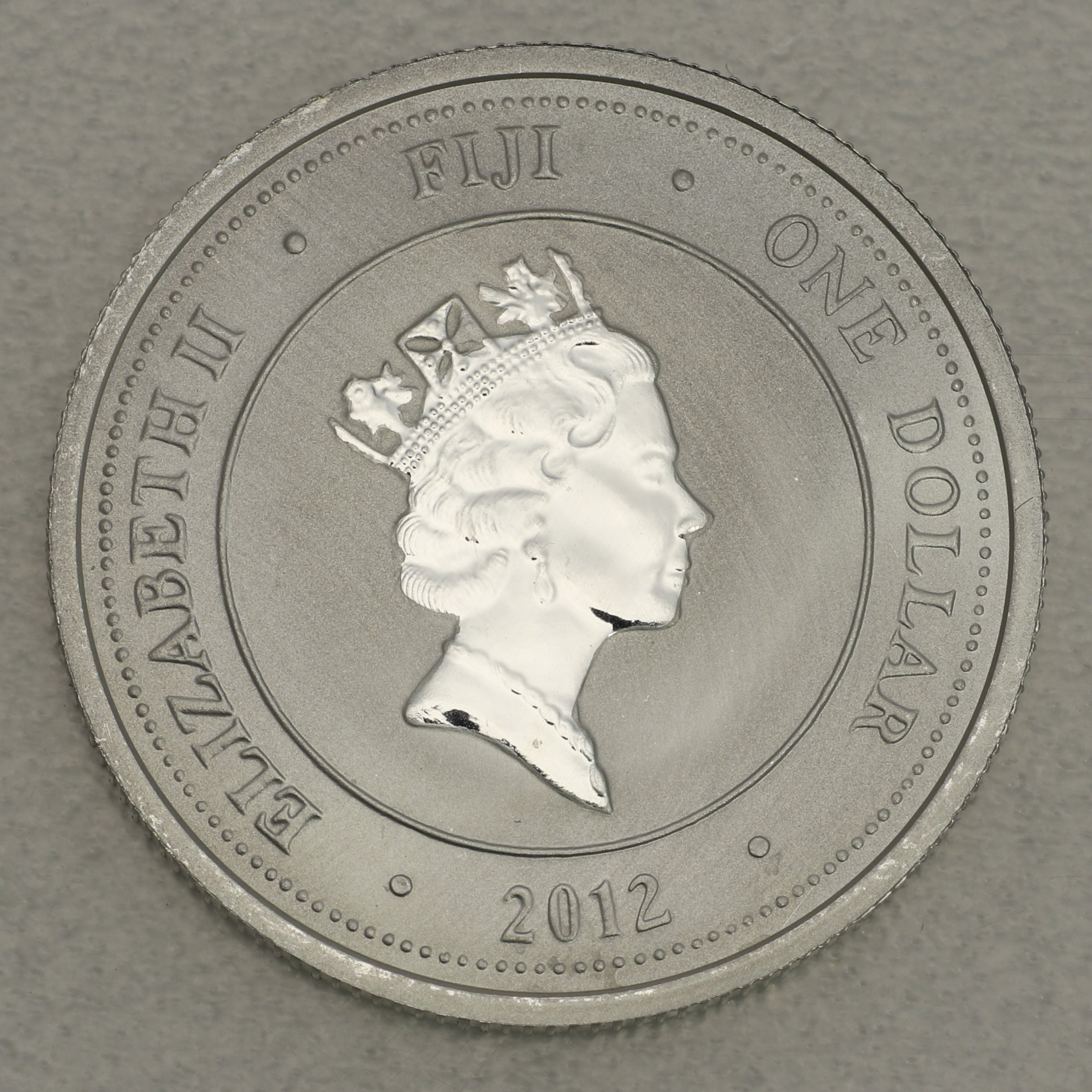 Silbermünze 1/2oz "Fiji Taku Schildkröte" 2012 (vergoldet) (Fidschi) - Detailansicht 1