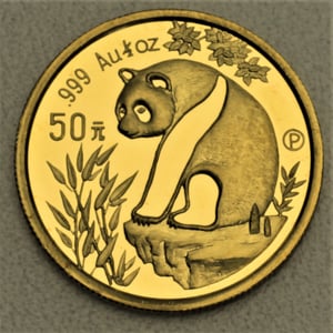 Goldmünze 1/2oz "Panda" 1993 (China) - Hauptansicht