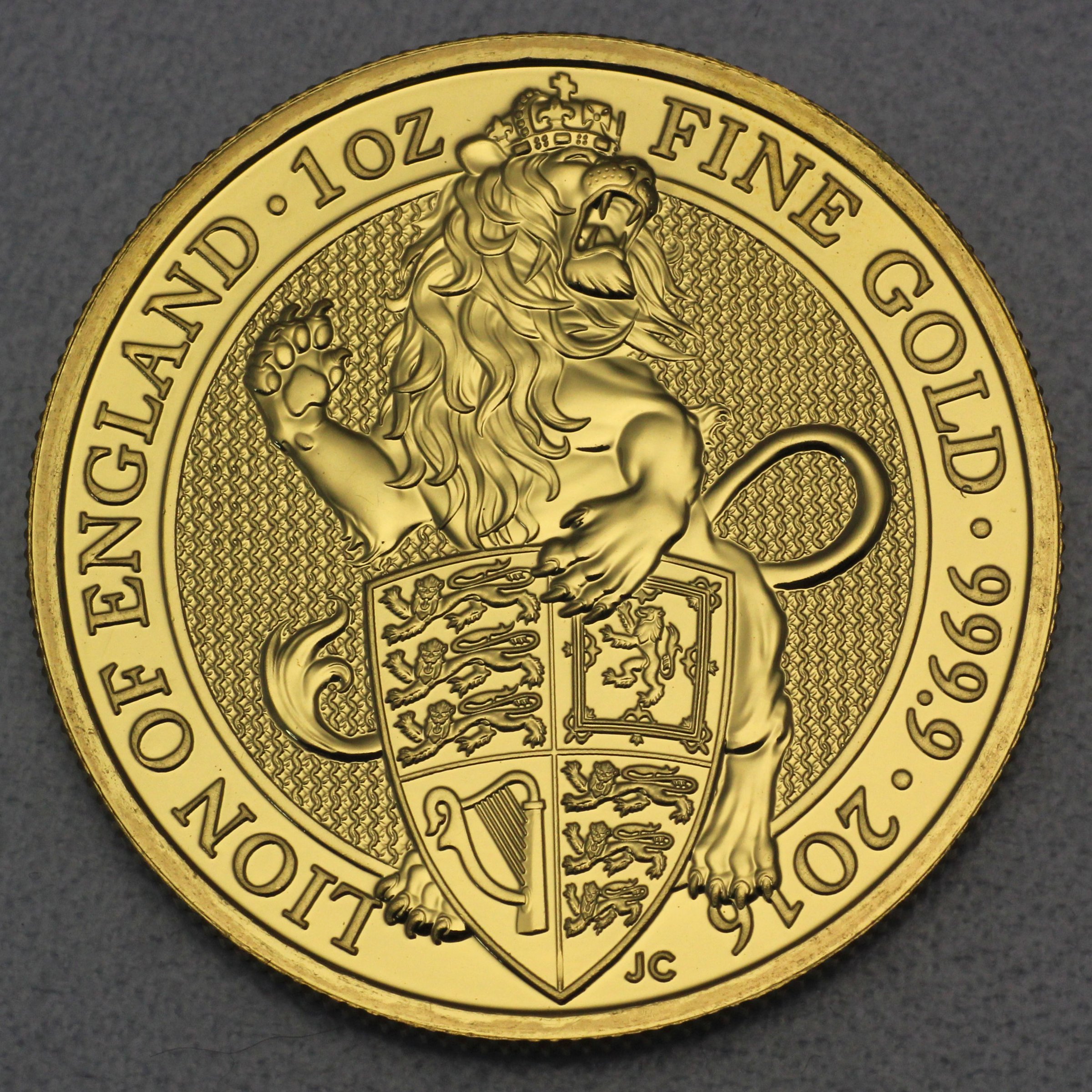 Goldmünze 1oz "Lion of England" 2016 The Queen s Beasts (Großbritannien) - Hauptansicht