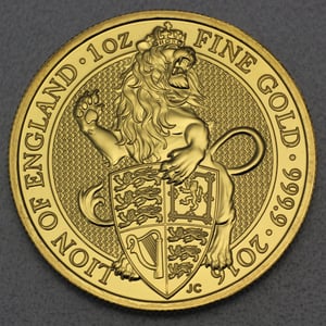 Goldmünze 1oz "Lion of England" 2016 The Queen s Beasts (Großbritannien) - Hauptansicht