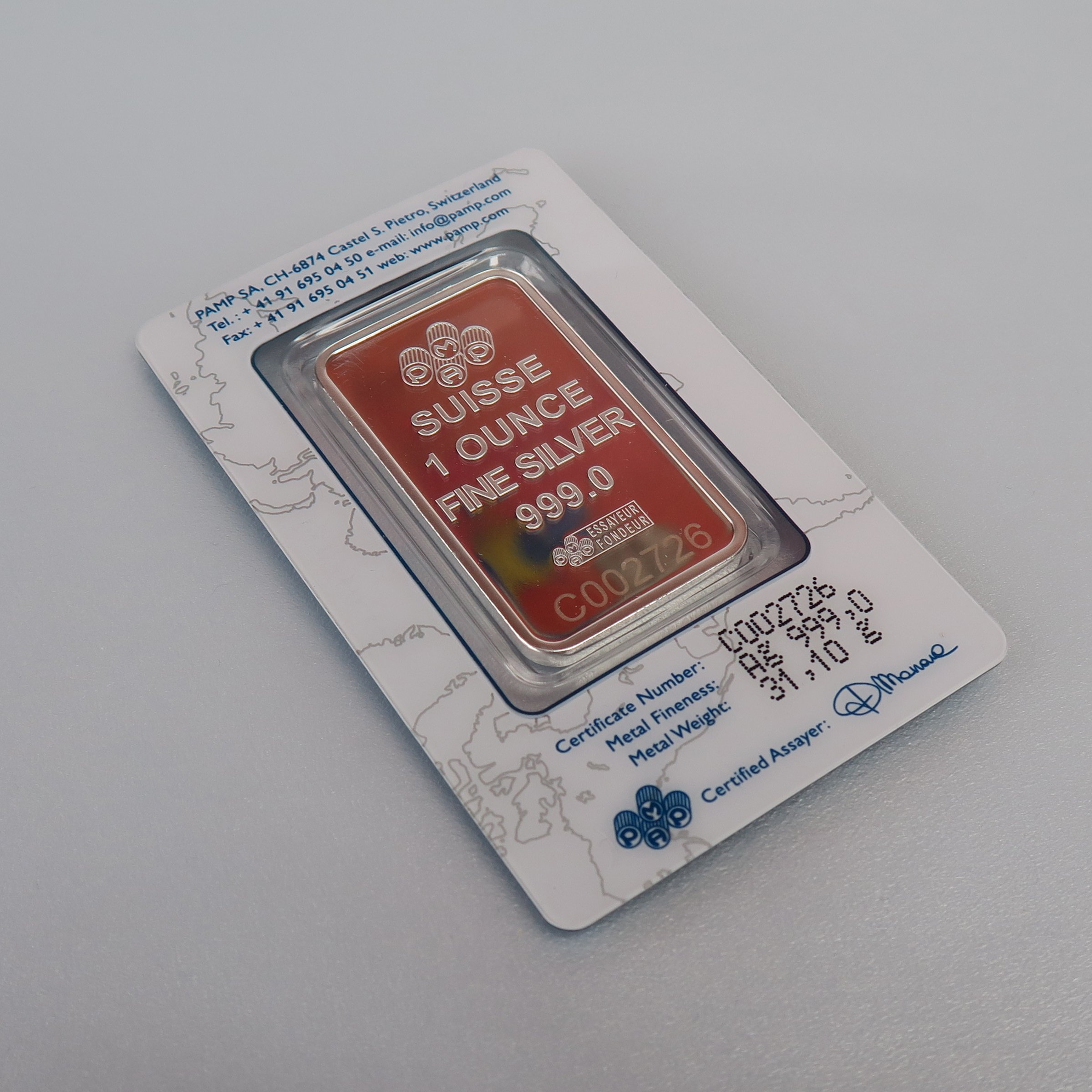 Silberbarren 1oz "Rose" PAMP - Detailansicht 3