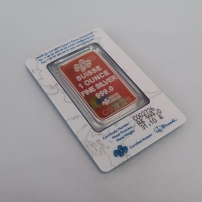 Silberbarren 1oz "Rose" PAMP - Miniaturansicht 4