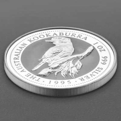 Silbermünze 1oz "Kookaburra" 1995 (Australien) - Miniaturansicht 3