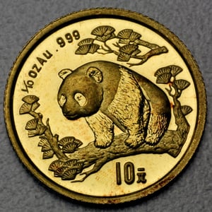 Goldmünze 1/10oz "Panda" 1997 (China) - Hauptansicht