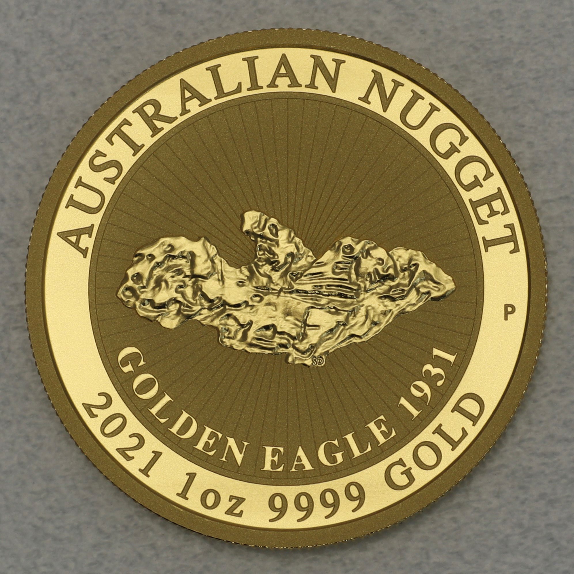 Goldmünze 1oz "Australian Nugget" 2021 Gold Eagle 1931 (Australien) - Hauptansicht