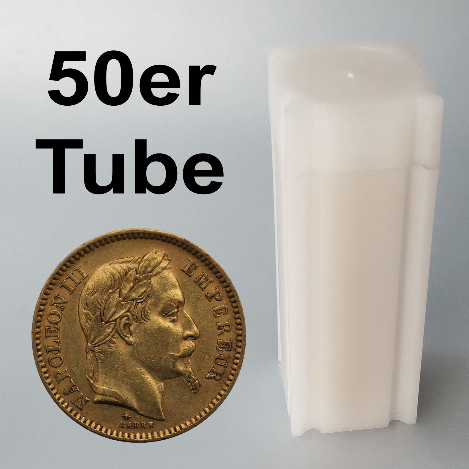 Goldmünze 50 x 20 Francs "Napoleon III." Tube (Frankreich) - Hauptansicht