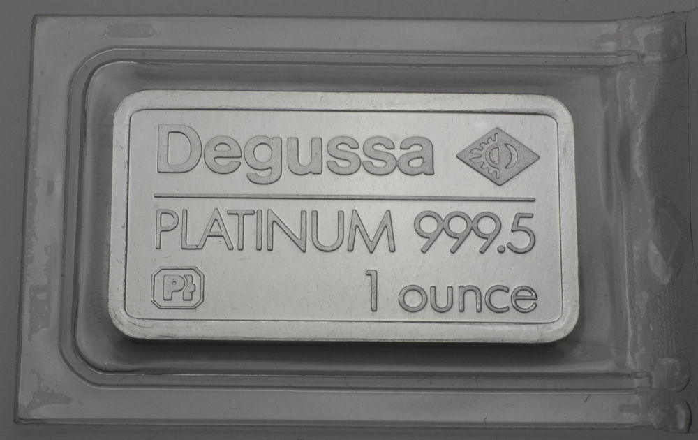 Platinbarren 1oz DEGUSSA (Pt) - Detailansicht 2