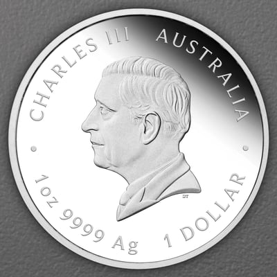 Silbermünze 1oz "Ziege" 2027 (PP/koloriert) Lunar III – Year of the Goat (Australien) - Miniaturansicht 2