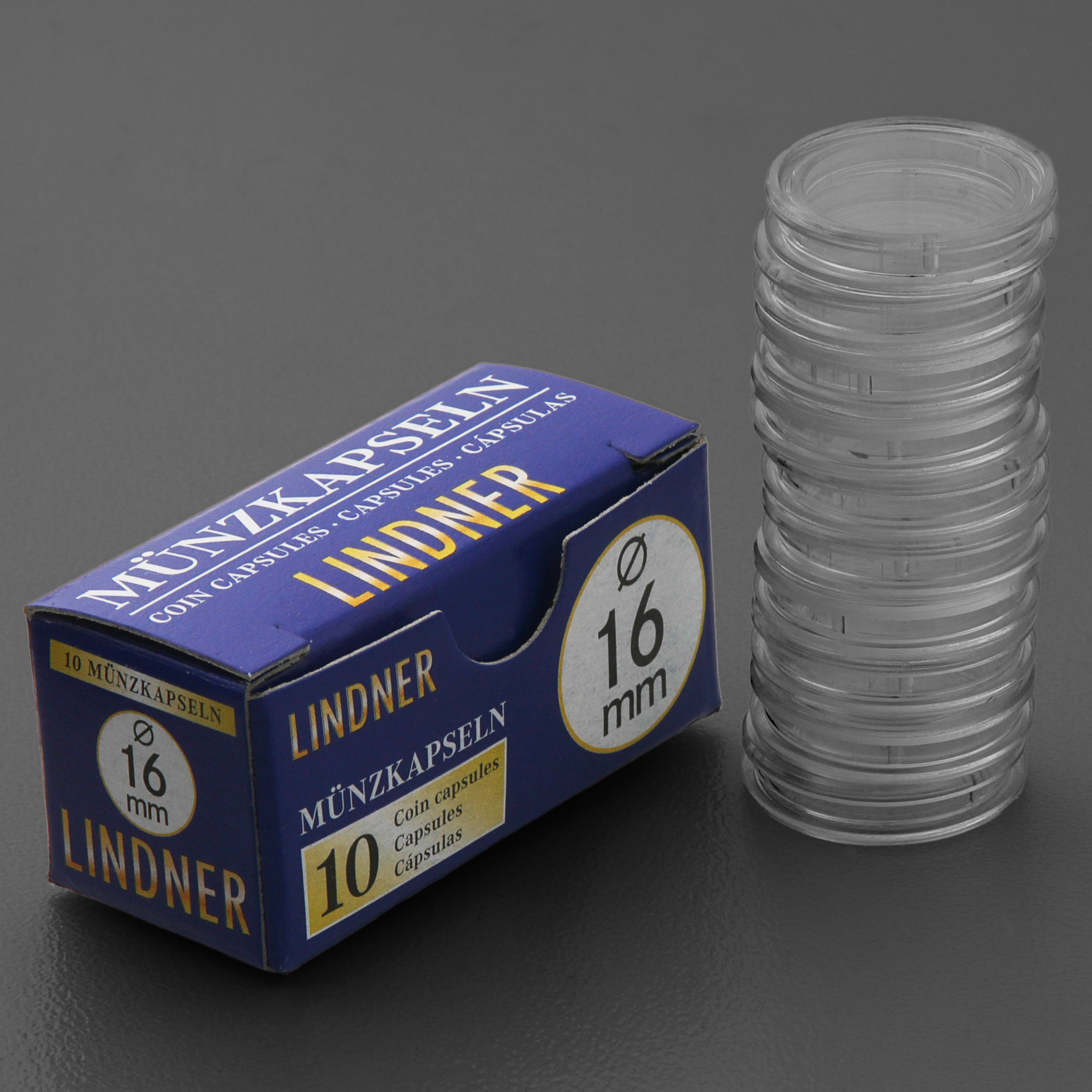 Münzkapseln 16mm 10er-Packung - Hauptansicht
