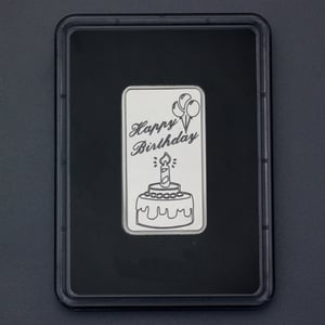 Silberbarren 1oz "Happy Birthday - Torte" ESG - Miniaturansicht 4