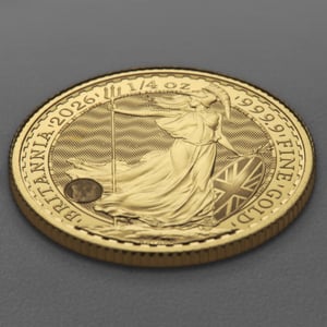 Goldmünze 1/4oz "Britannia" aktueller Jahrgang (Großbritannien) - Miniaturansicht 3