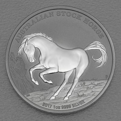 Silbermünze 1oz "Australian Stock Horse" 2017 Stock Horse (Australien) - Miniaturansicht 1