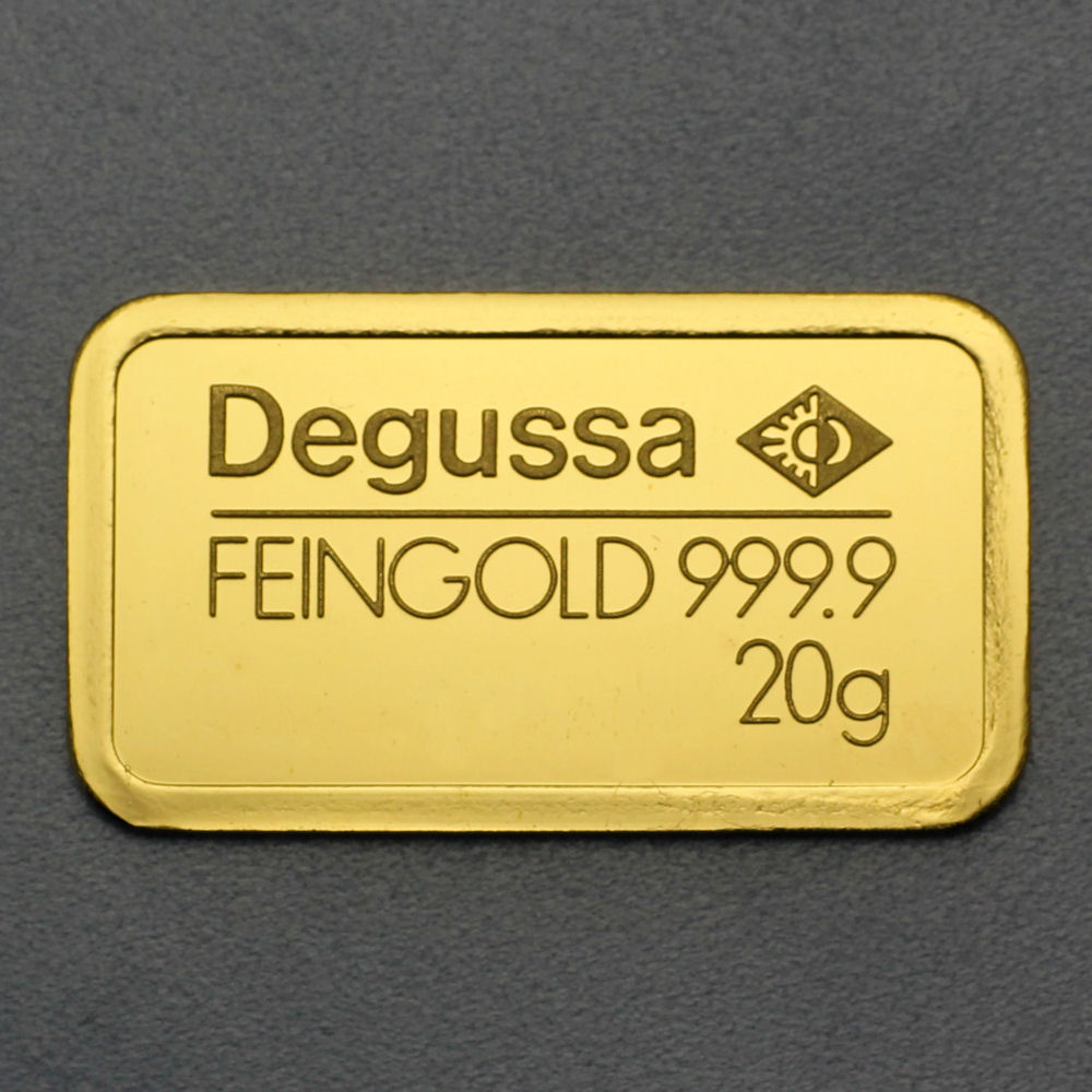 Goldbarren 20g DEGUSSA Resale - Hauptansicht