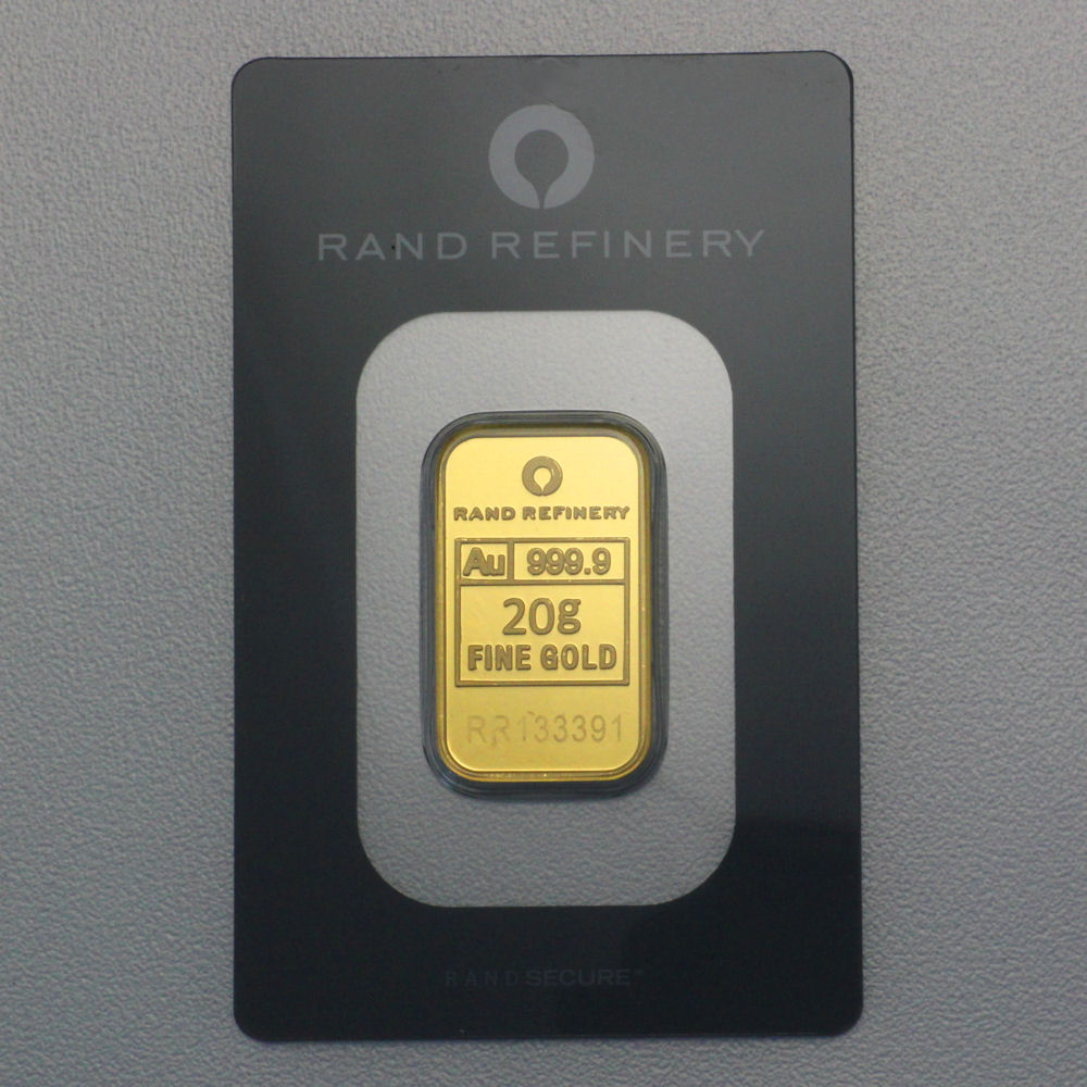 Goldbarren 20g Rand Refinery "Elefanten-Motiv" - Hauptansicht