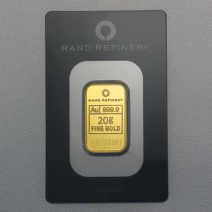 Goldbarren 20g Rand Refinery "Elefanten-Motiv" - Hauptansicht