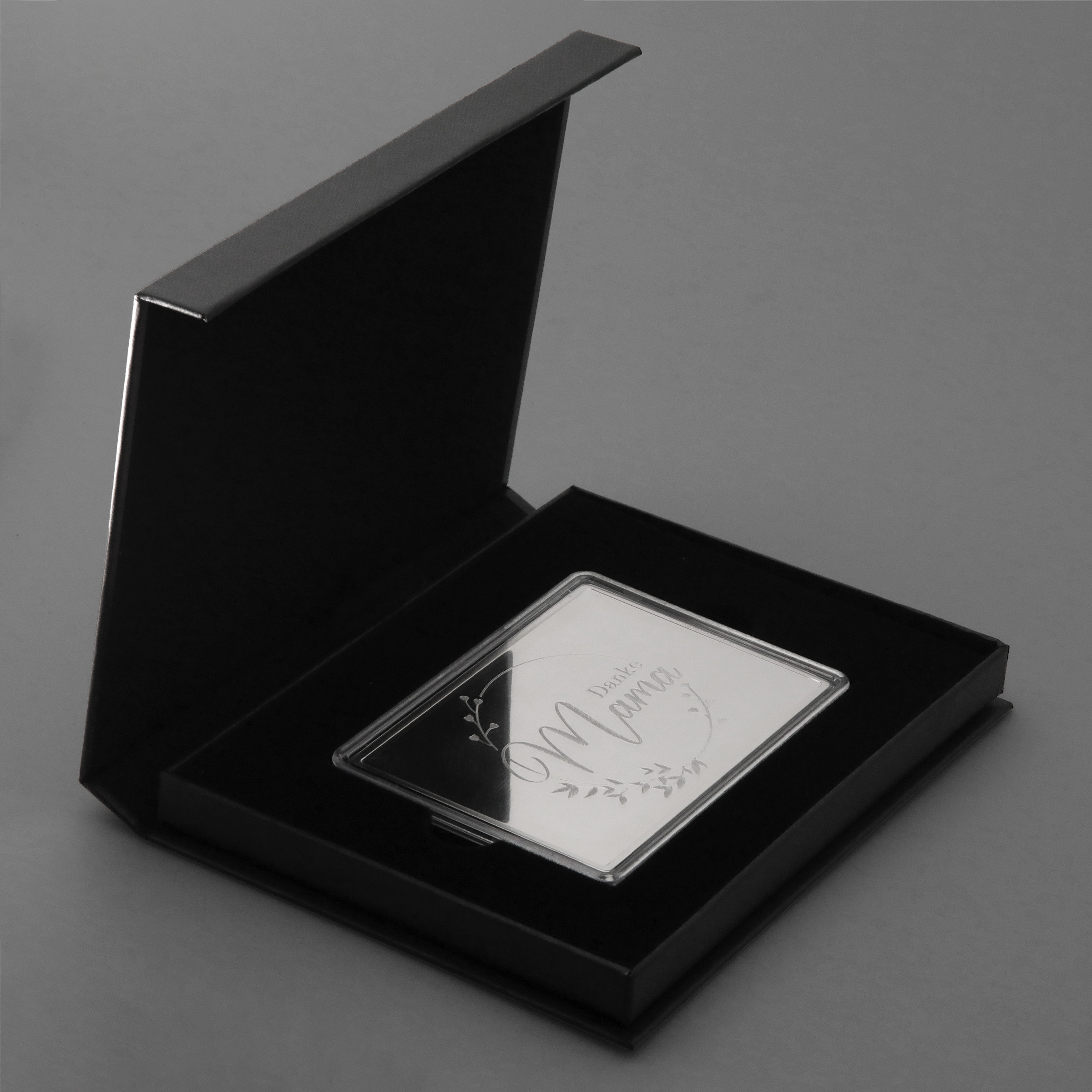 Geschenk-Karton/Magnet "Edelschwarz" L (18,4 x 13,8 cm) - Detailansicht 4