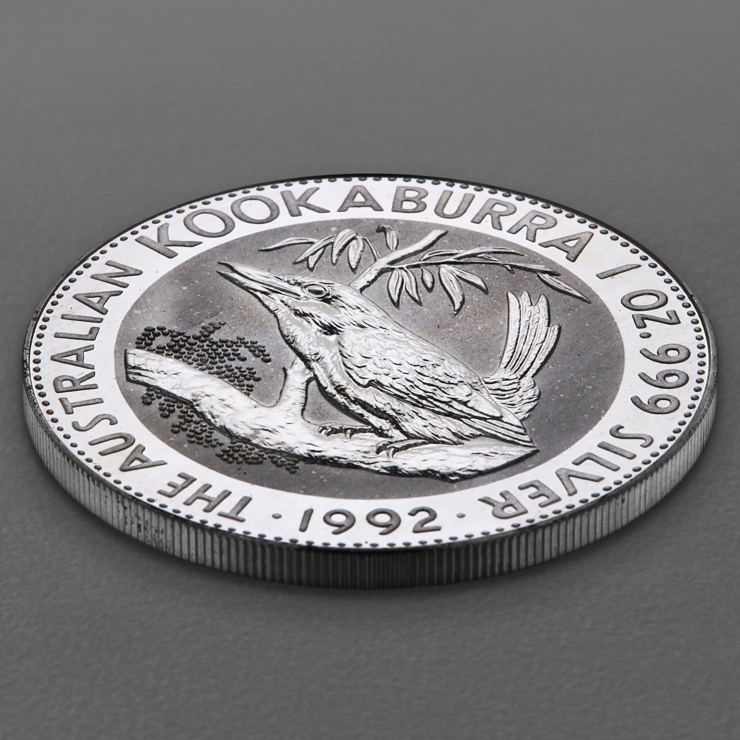 Silbermünze 1oz "Kookaburra" 1992 (Australien) - Detailansicht 2