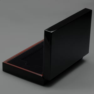 Luxus-Geschenkbox "Hochglanz schwarz" (15x10cm) - Miniaturansicht 3