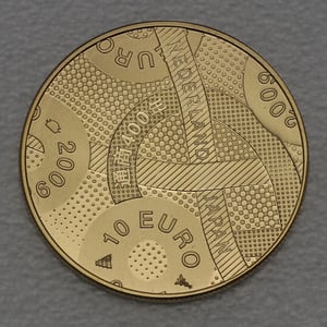 Goldmünze 10 Euro "Japan" 2009 400 Jahre Handelsbeziehungen (Niederlande) - Miniaturansicht 2