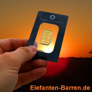 Goldbarren 10g Rand Refinery "Elefanten-Motiv" - Miniaturansicht 8