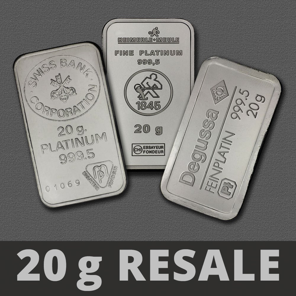 Platinbarren 20g (Resale) - Hauptansicht