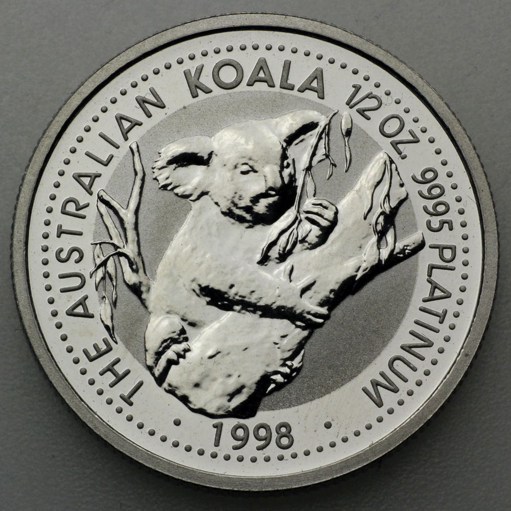 Platinmünze 1/2oz "Koala" verschiedene Jahrgänge diff. (Australien) - Hauptansicht