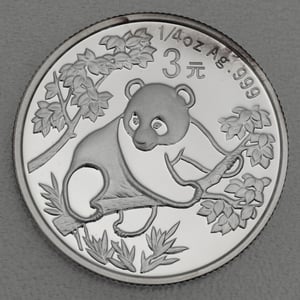 Silbermünze 1/4oz "Panda" 2007 verschiedene Motive 25 Jahre Panda Jubiläum (China) - Miniaturansicht 14