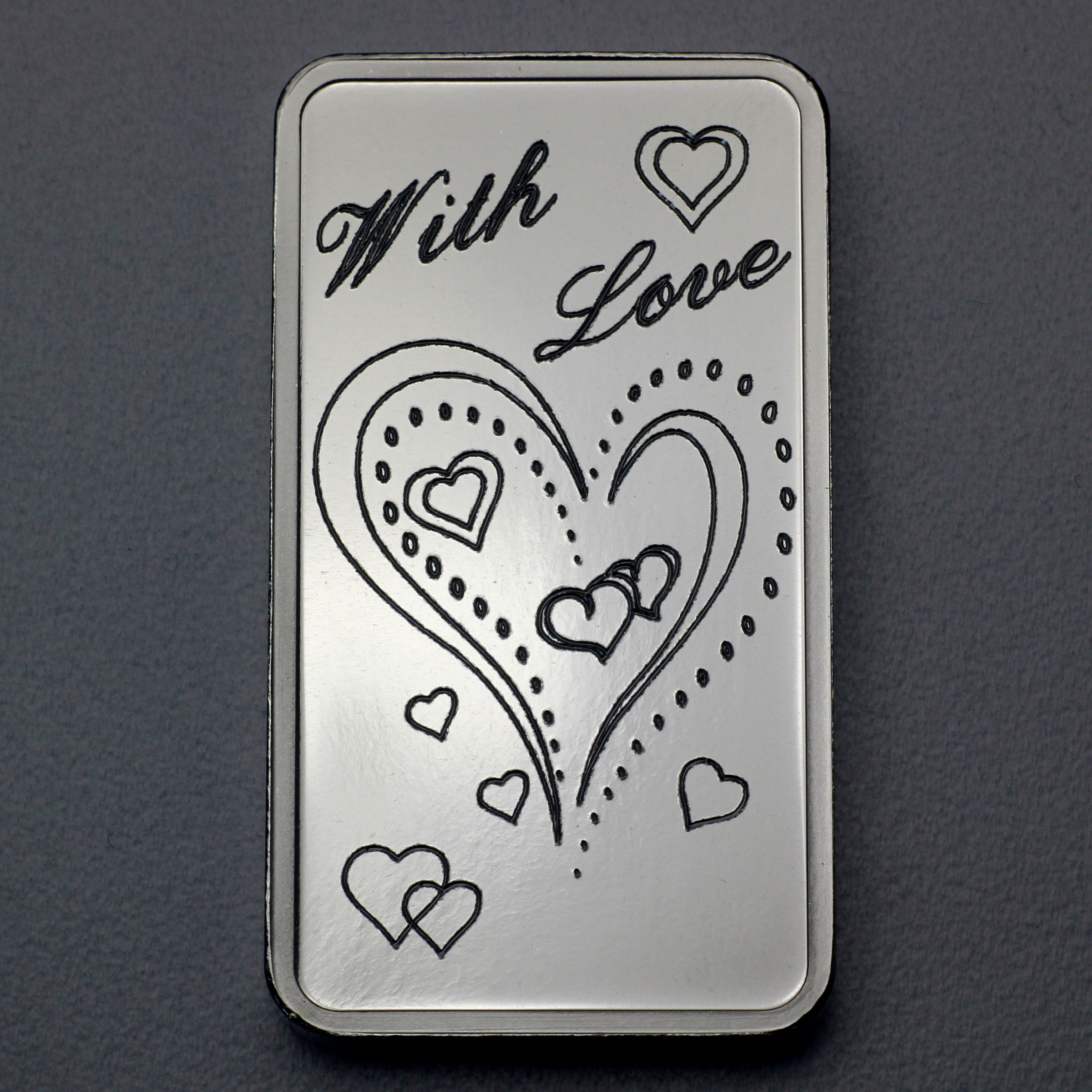 Silberbarren 1oz "With Love" ESG - Hauptansicht