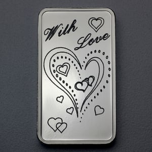Silberbarren 1oz "With Love" ESG - Hauptansicht