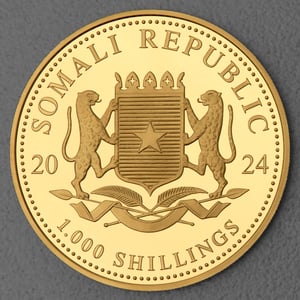 Goldmünze 1oz "Elefant" 2024 African Wildlife (Somalia) - Miniaturansicht 2