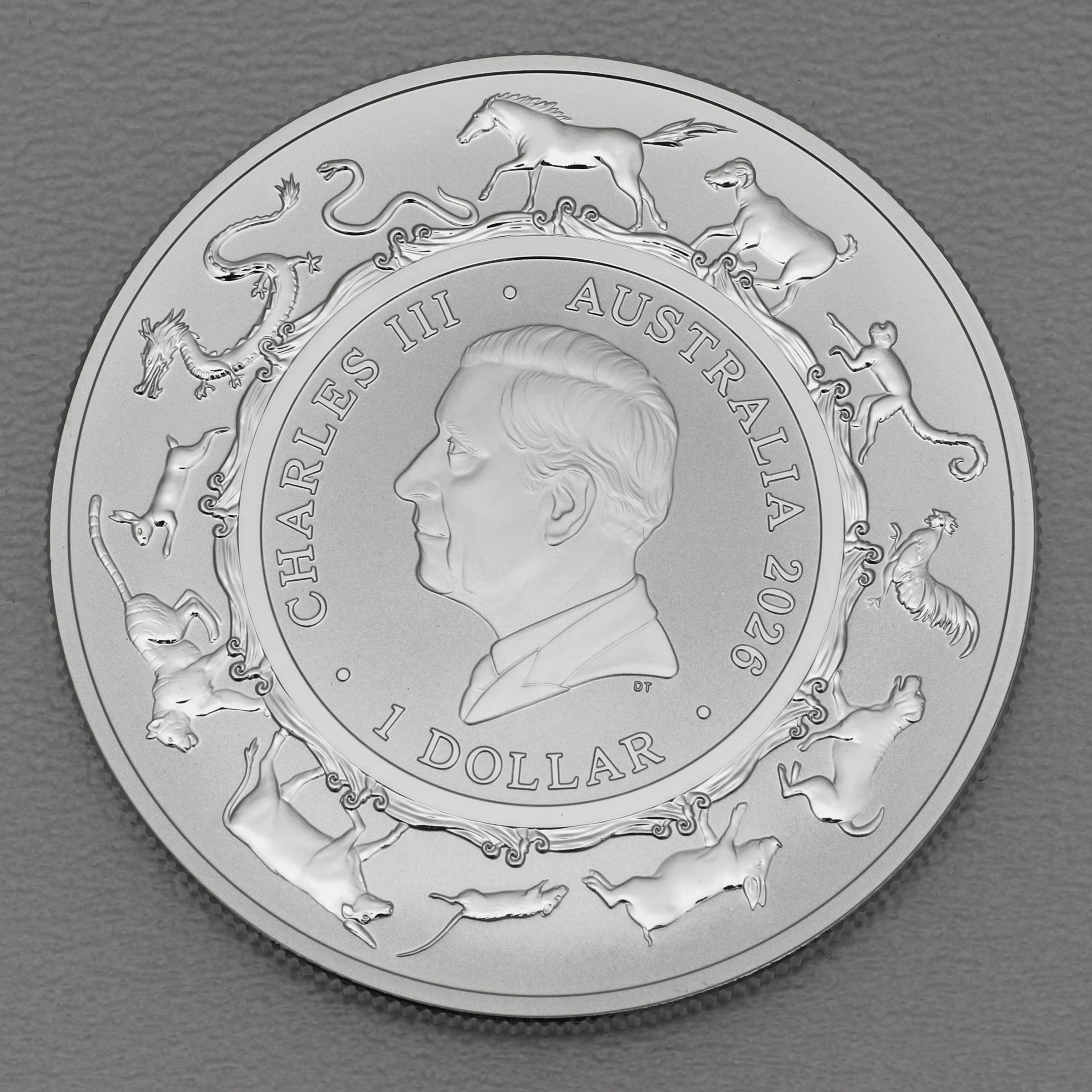 Silbermünze 1oz "Pferd" 2026 Lunar II (RAM) – Year of the Snake (Australien) - Detailansicht 1