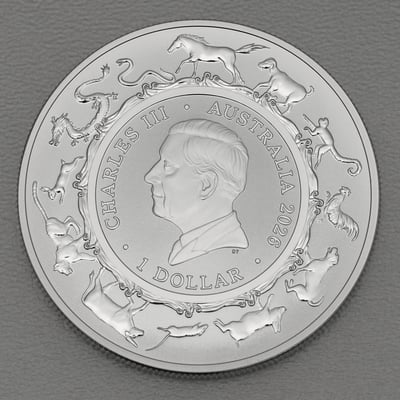 Silbermünze 1oz "Pferd" 2026 Lunar II (RAM) – Year of the Snake (Australien) - Miniaturansicht 2