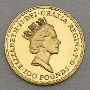 Goldmünze 1oz "Britannia" 1994 (Großbritannien) - Miniaturansicht 2