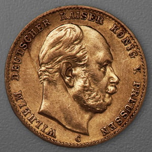 Goldmünze 10 Mark "Wilhelm I." 1872-C J.242 (Preußen) - Hauptansicht