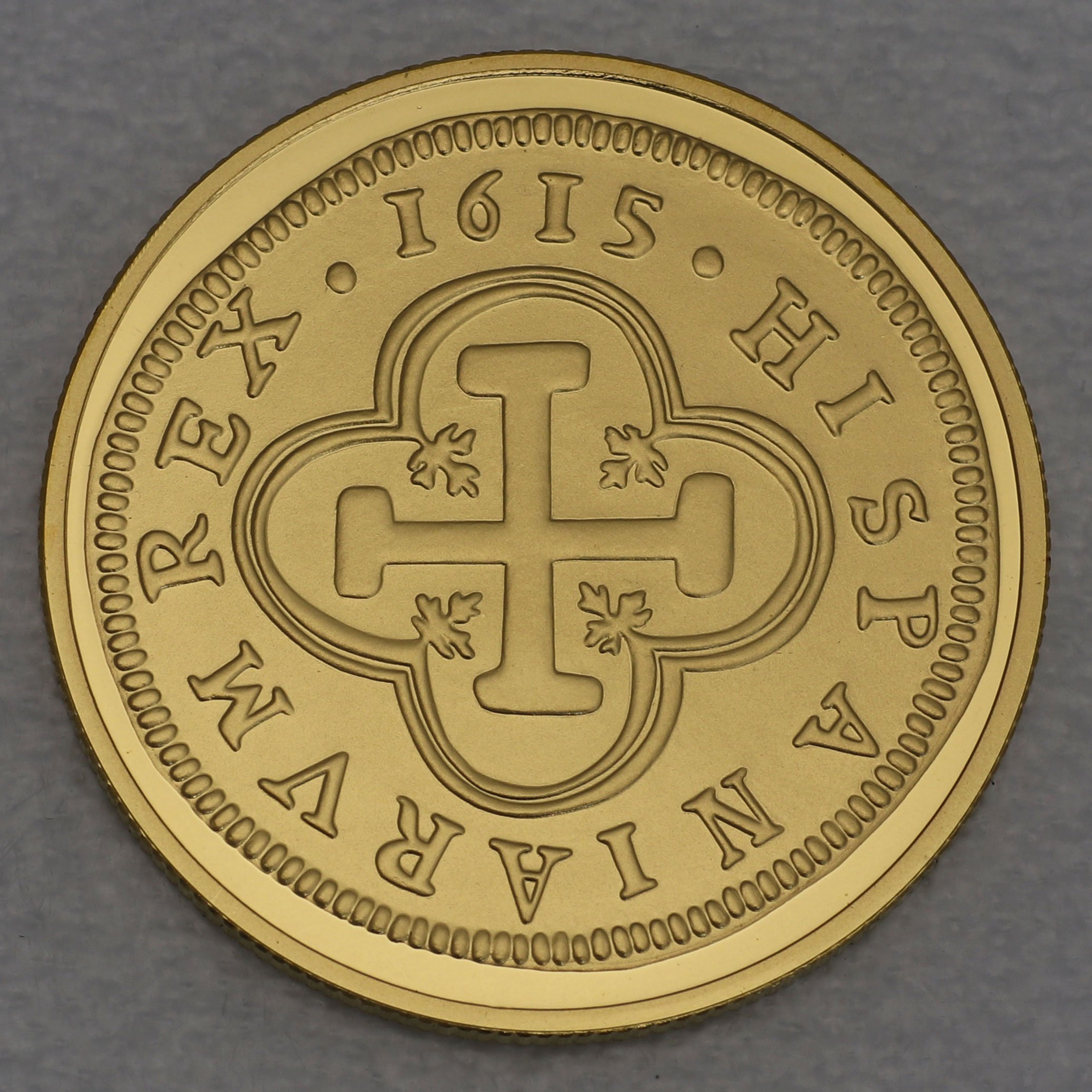 Goldmünze 100 Euro "2 Escudos" 2015 Ceca Madrid 1615 (Spanien) - Detailansicht 1
