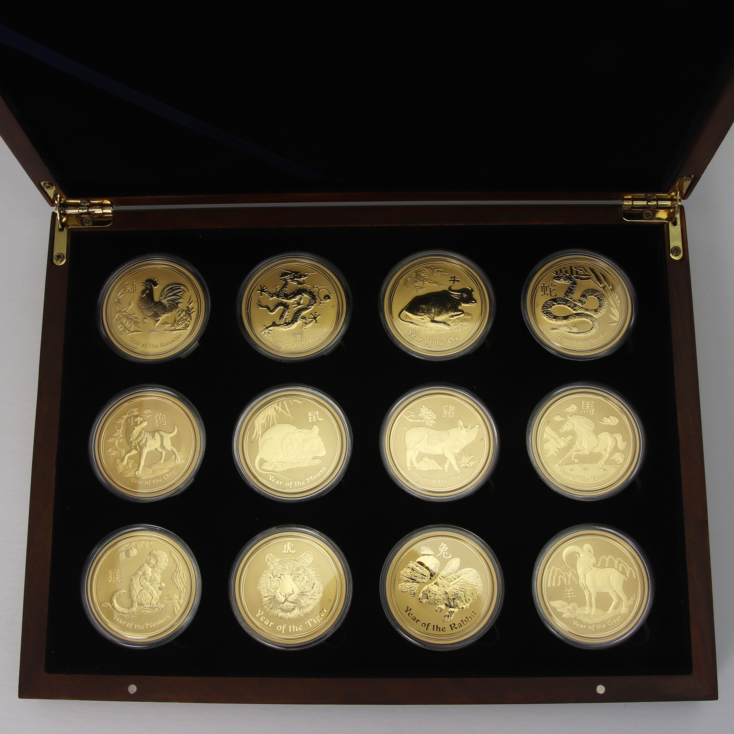 Goldmünzen 12 x 1oz "Gold Lunar Set" 2008-2019 Lunar II – Komplettset (Australien) - Hauptansicht