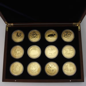 Goldmünzen 12 x 1oz "Gold Lunar Set" 2008-2019 Lunar II – Komplettset (Australien) - Hauptansicht