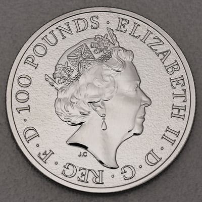 Platinmünze 1oz "Lion of England" 2017 The Queen s Beasts 19% (Großbritannien) - Miniaturansicht 2