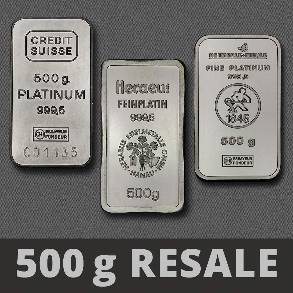 Platinbarren 500g (Resale) - Hauptansicht